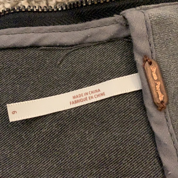 Free People Modern Denim Skirt size 6 army green denim miniskirt - Picture 4 of 4